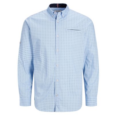 chemise à manches longues homme jjejack detail shirt l/s noos