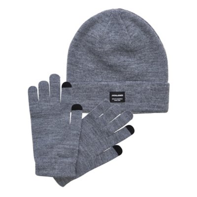 bonnet garçon jacbeanie & glove knit giftbox