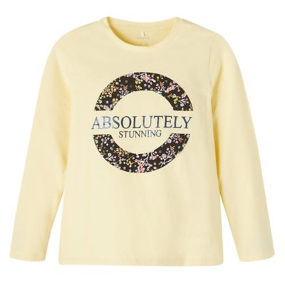 tee-shirt à manches longues fille nkftexo ls