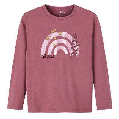 tee-shirt à manches longues fille nkftilone ls loose