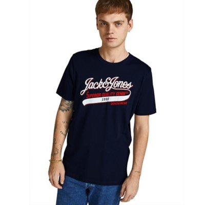 tee-shirt à manches courtes homme jjelogo ss o-neck 2 col ss22 sn