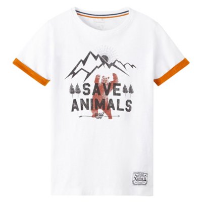 tee-shirt à manches courtes garçon nkmtortin ss top