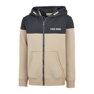sweatshirt zippé à capuche garçon roi