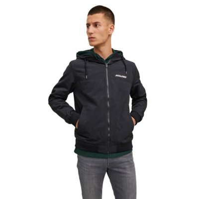 veste à capuche homme jjerush blocking hood bomber
