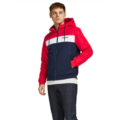 veste à capuche homme jjerush blocking hood bomber