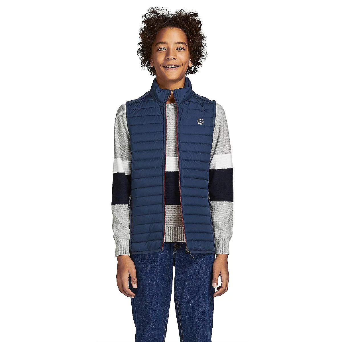 doudoune sans manche garçon jjemulti bodywarmer collar sn jr