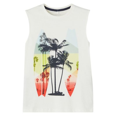 tee-shirt sans manche garçon nkmzob sl top