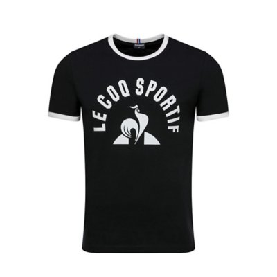 tee-shirt à manches courtes homme ess tee ss n°3 m black/new opt.whit