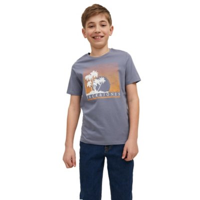 tee-shirt à manches courtes garçon jjpalm ss jr