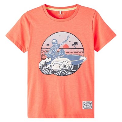 tee-shirt à manches courtes garçon nkmfurfer ss top