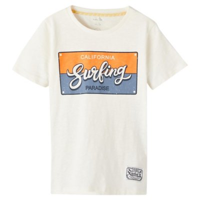 tee-shirt à manches courtes garçon nkmfholiday ss top