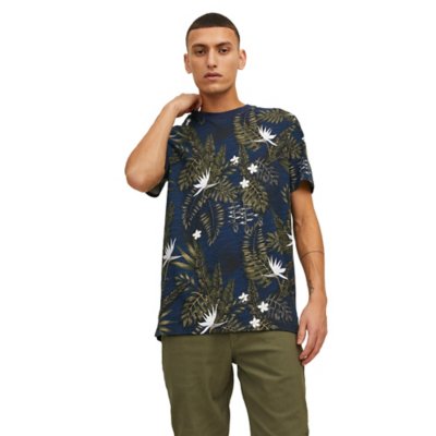 tee-shirt à manches courtes homme jprblatropic aop ss crew neck s