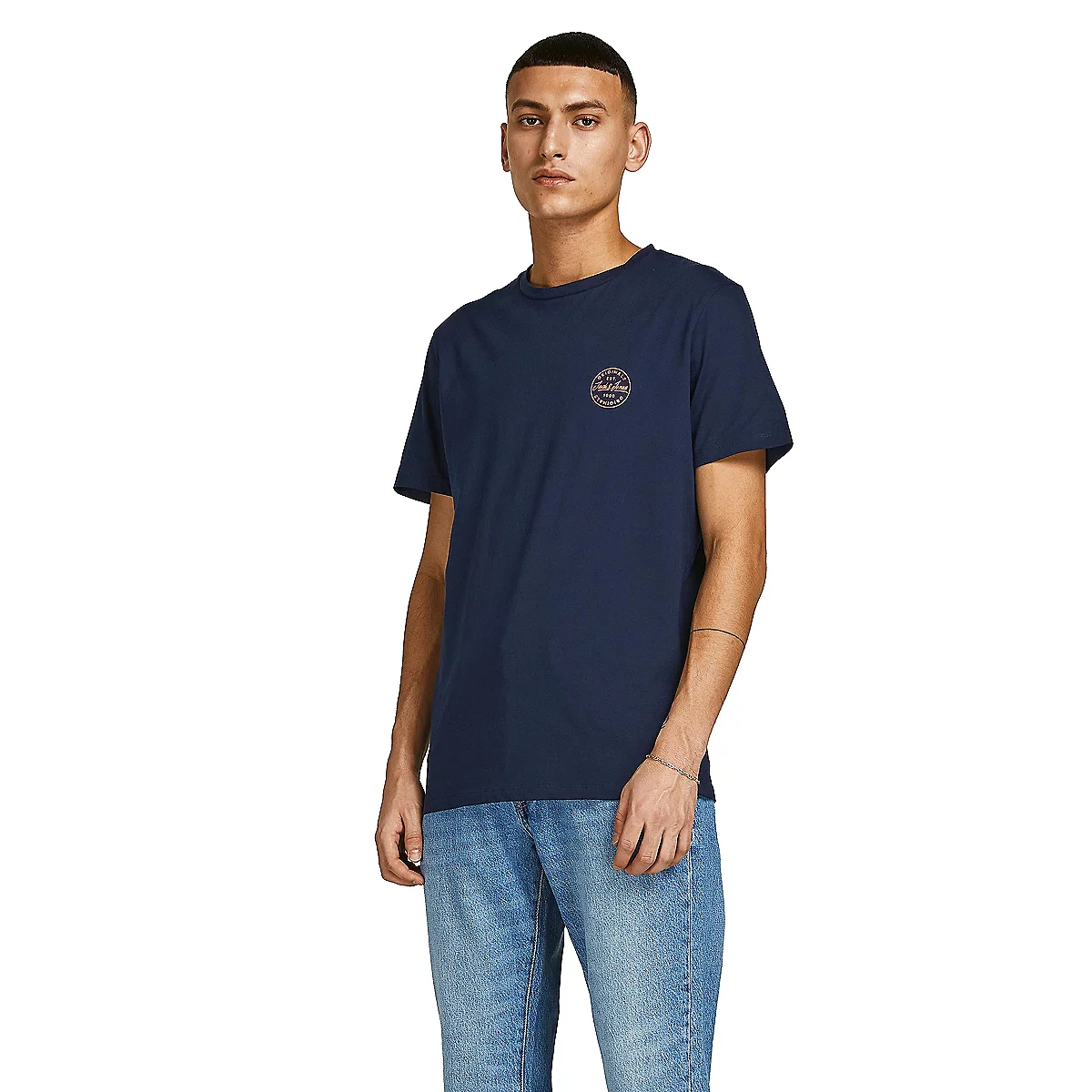 tee-shirt à manches courtes homme jjegordon shark ss crew neck no