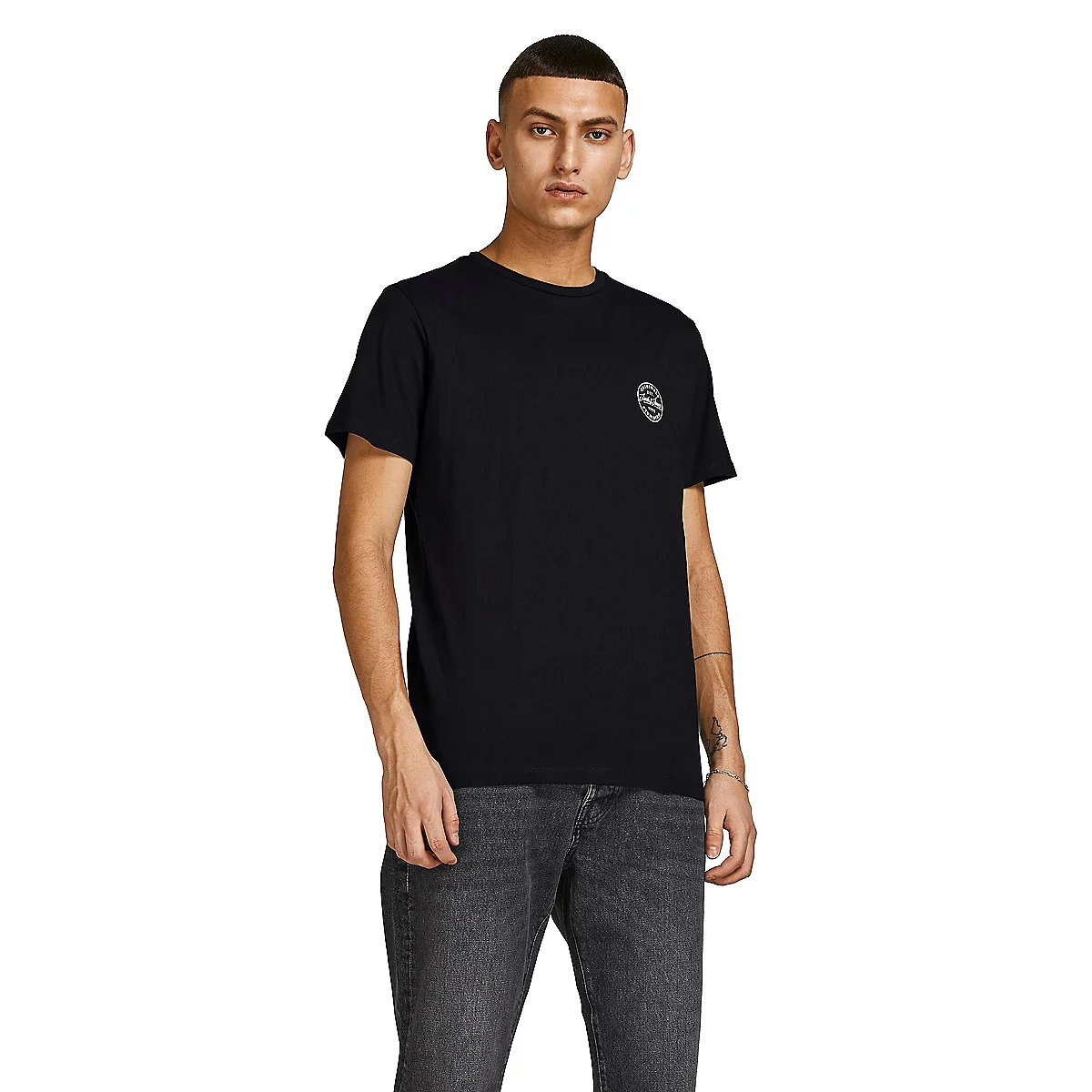 tee-shirt à manches courtes homme jjegordon shark ss crew neck no