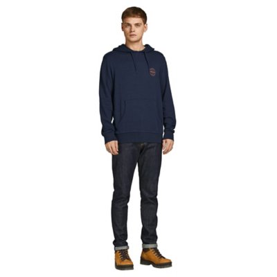 sweatshirt à capuche homme jjegordon shark noos