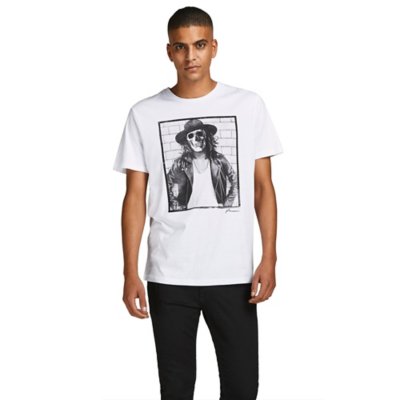 tee-shirt à manches courtes homme jprblavuz crew neck