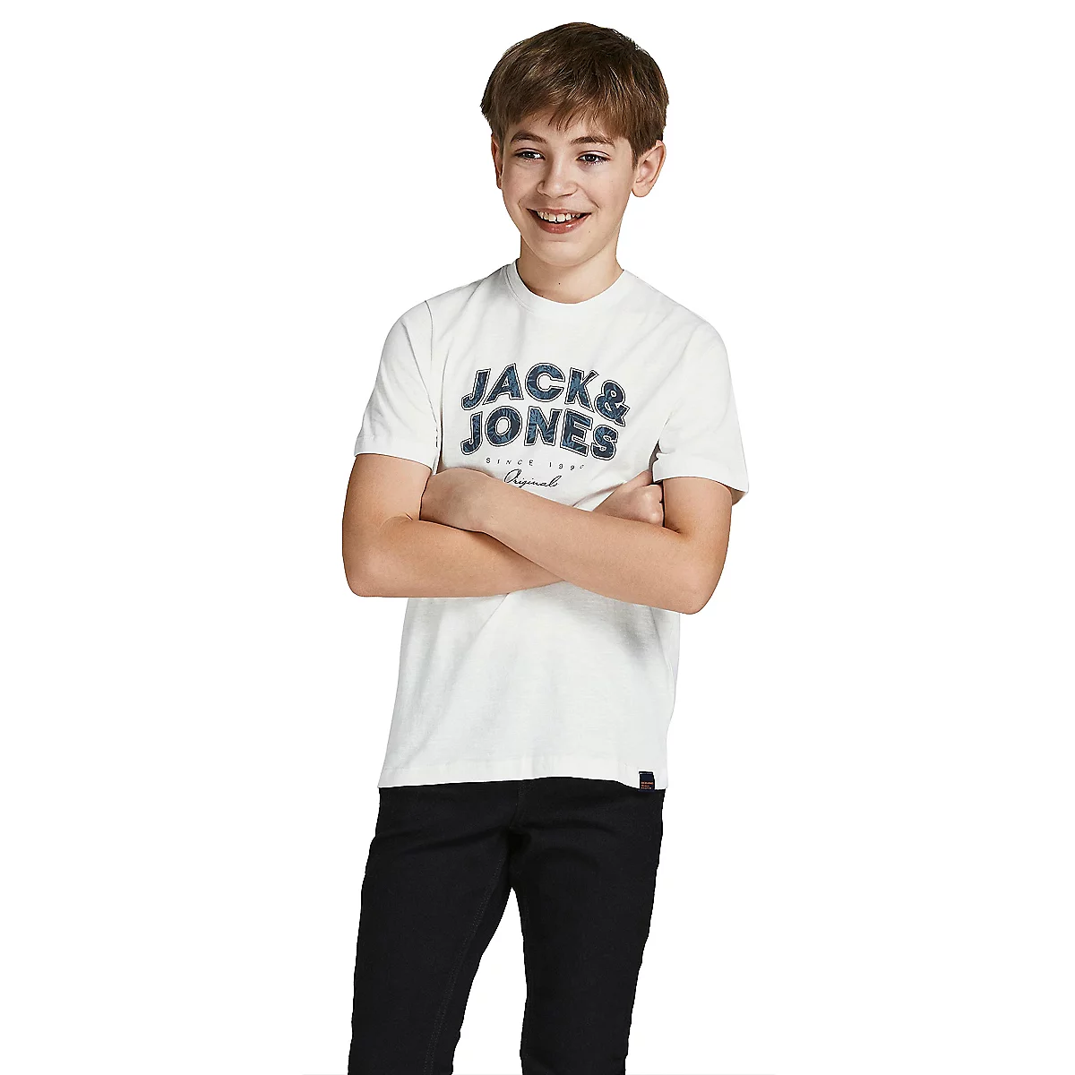 tee-shirt à manches courtes garçon jorbloomer branding crew nec