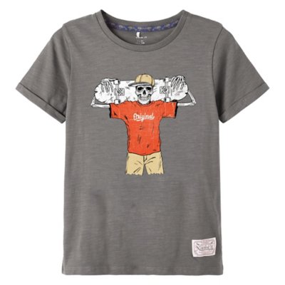 tee-shirt à manches courtes garçon nkmlaskika ss top