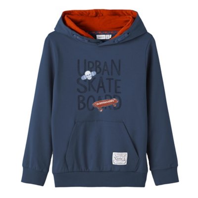 sweatshirt à capuche garçon nkmlkitab swe with hood bru