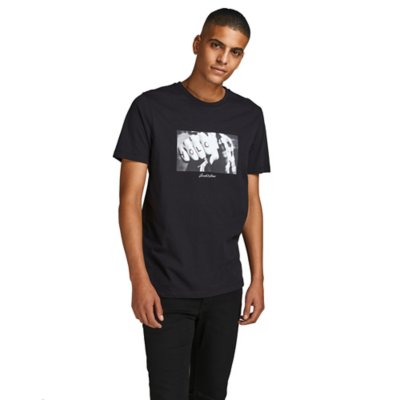 tee-shirt à manches courtes homme jprblacover crew neck