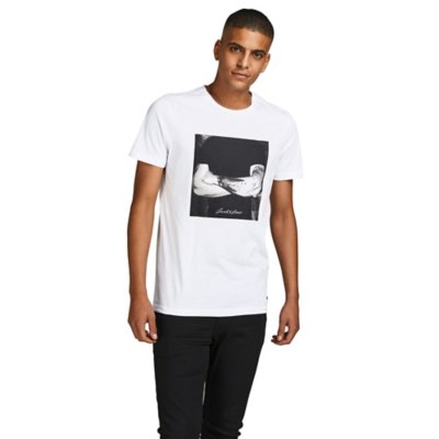 tee-shirt à manches courtes homme jprblacover crew neck