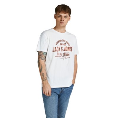 tee-shirt à manches courtes homme jprblubooster crew neck mar2