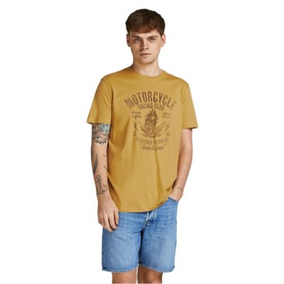 tee-shirt à manches courtes homme jprblumotor logo crew neck f