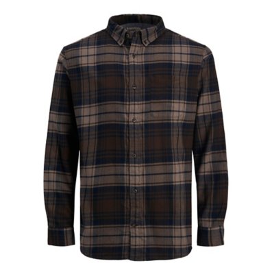 chemise à manches longues homme jjeclassic check l/s au22 sn