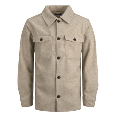 chemise à manches longues homme jorollie overshirt ls noos