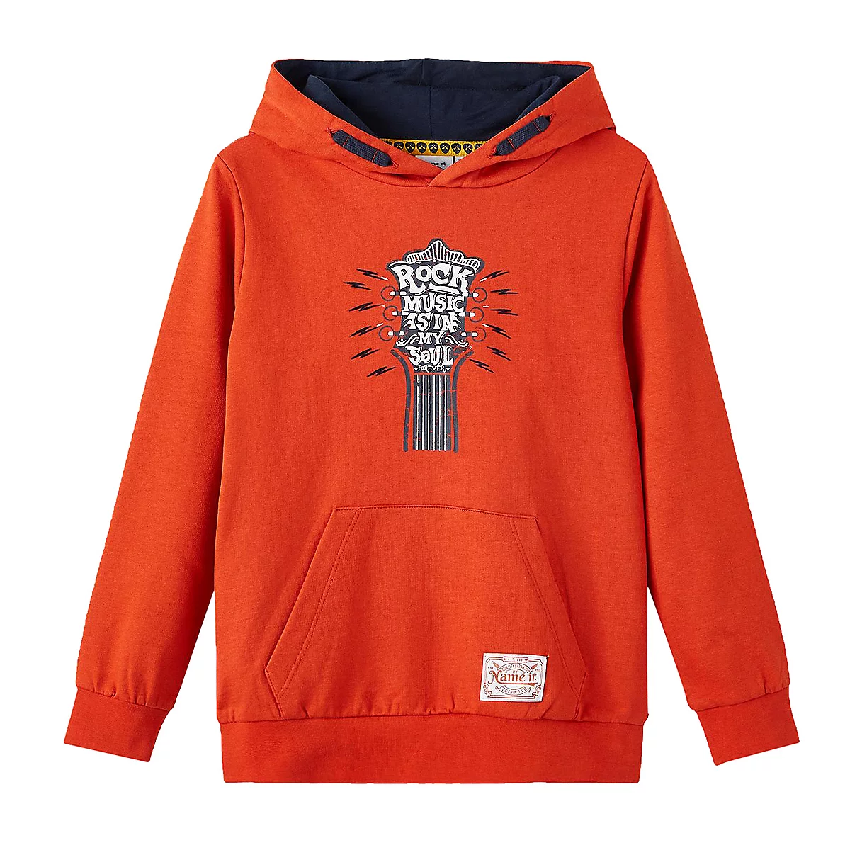 sweatshirt à capuche garçon nkmovab ls wh bru