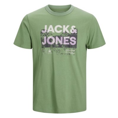 tee-shirt à manches courtes homme jcotrek logo ss