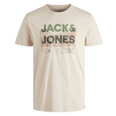 tee-shirt à manches courtes homme jcotrek logo ss