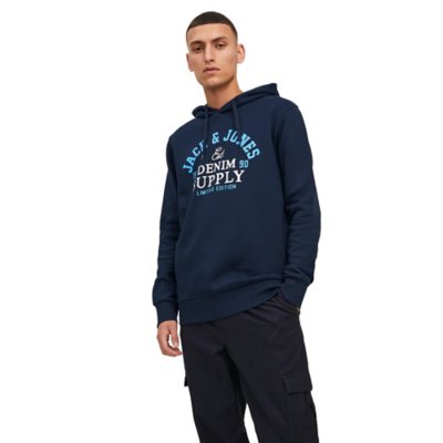 sweatshirt à capuche homme jjelogo 2 col 22/23 noos