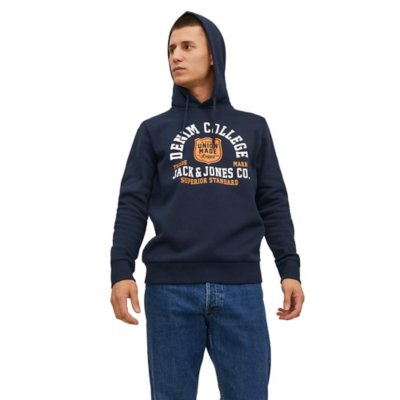sweatshirt à capuche homme jjelogo 2 col 22/23 noos