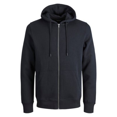 sweatshirt zippé à capuche homme jjestar basic zip hood noos