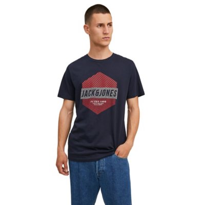 tee-shirt à manches courtes homme jjmeraj ss crew neck