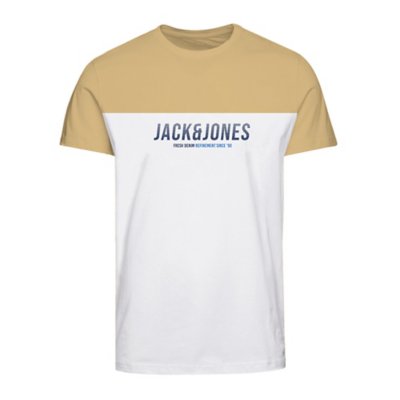 tee-shirt à manches courtes homme jjedan blocking o-neck
