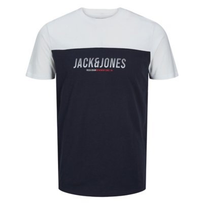 tee-shirt à manches courtes homme jjedan blocking o-neck