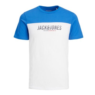 tee-shirt à manches courtes homme jjedan blocking o-neck