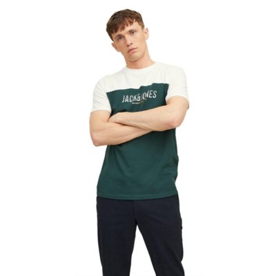 tee-shirt à manches courtes homme jjedan blocking o-neck
