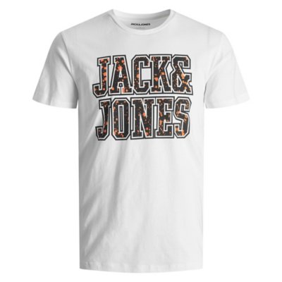 tee-shirt à manches courtes homme jjneon dot ss crew neck