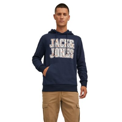sweatshirt à capuche homme jjneon dot