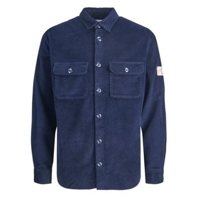 chemise à manches longues homme jjdarren cord over ls