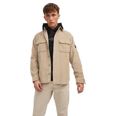 chemise à manches longues homme jjdarren cord over ls