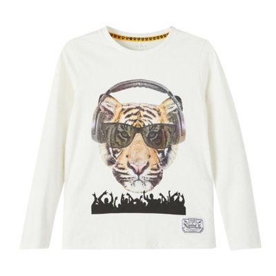 tee-shirt à manches longues garçon nkmnobas ls top