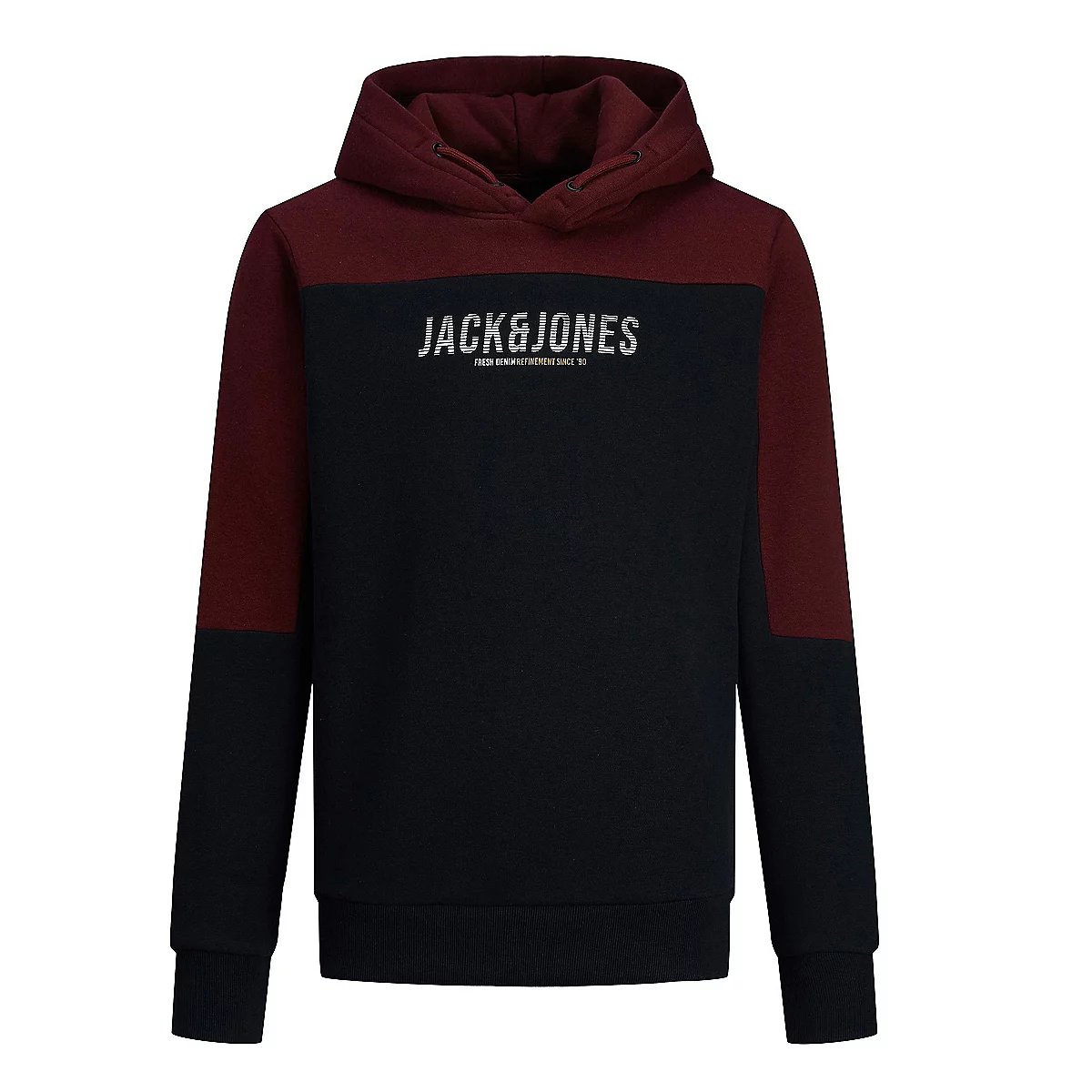 sweatshirt à capuche garçon jjedan blocking noos