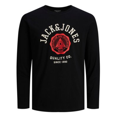 tee-shirt à manches longues garçon jjelogo ls o-neck noo