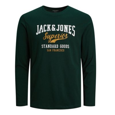tee-shirt à manches longues garçon jjelogo ls o-neck noo