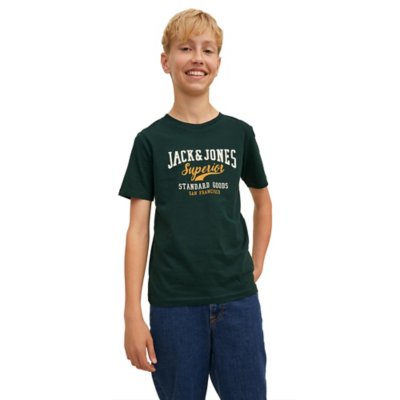 tee-shirt à manches courtes garçon jjelogo o-neck 2col aw22 noo
