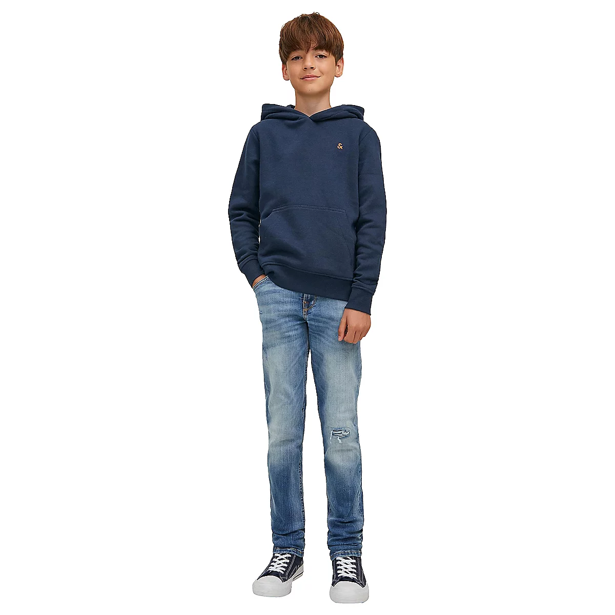 sweatshirt à capuche garçon jjestar roof noos